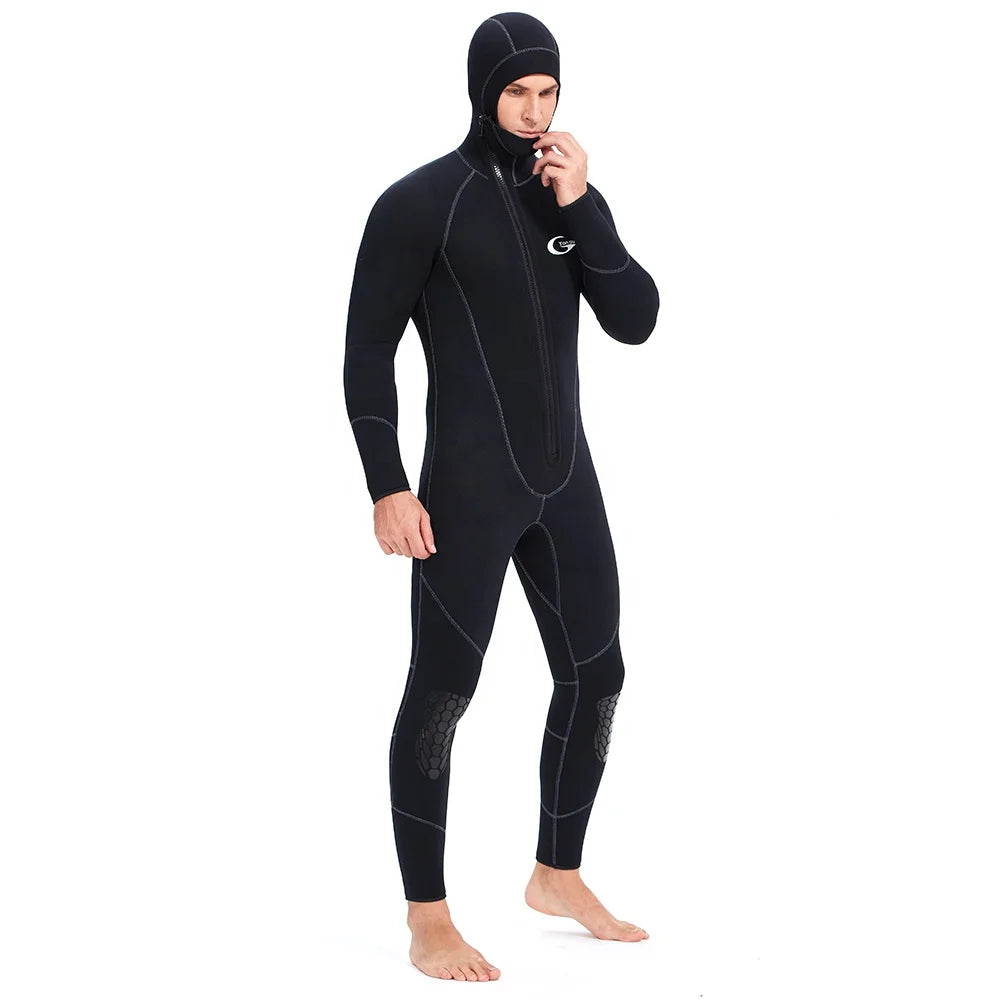 Long Sleeve 7 mm Neoprene Fabric Diving Suit