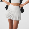 New Design Lightweight Polyester Spandex Tennis Pleated Skirt With Shorts for Women