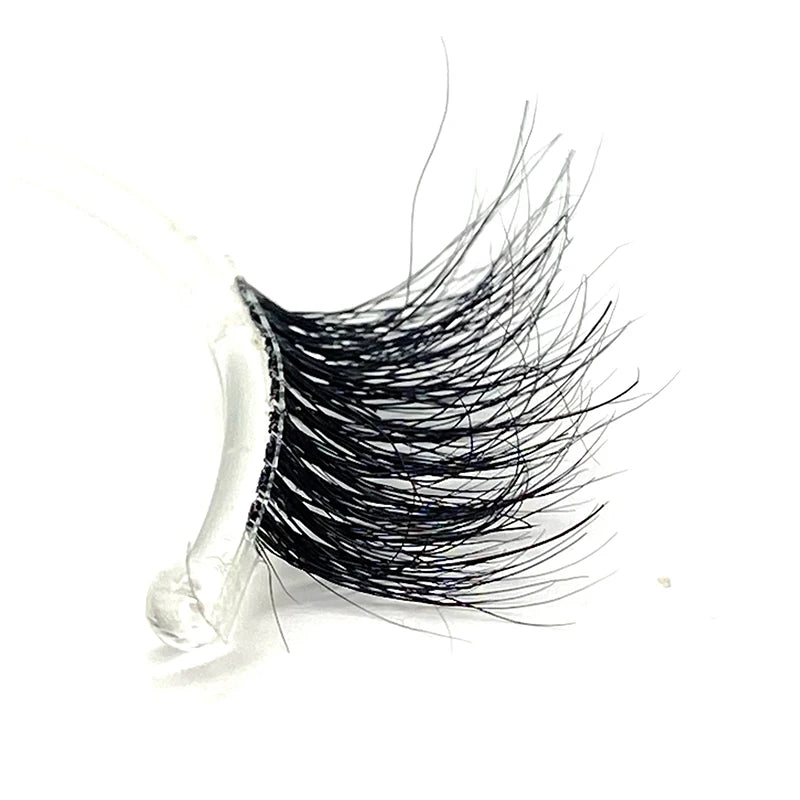 Factory Price Wholesale Custom Packaging Private Label Natural Style Mink Half 3D Mini Full Strip Eyelashes Clear Band Model