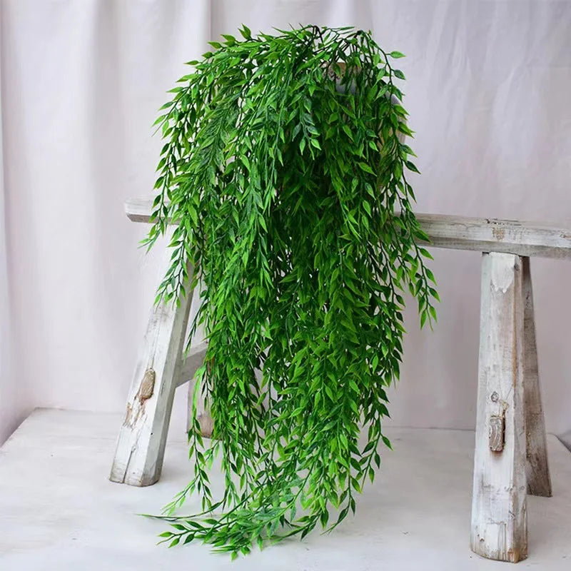 F213 Wholesale Outdoor Home Wall Decoration Simulation Vine Artificial Ivy Leaves Hanging Artificial Vines Leaves Plants