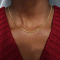 Joyeria Acero Inoxidable Hip Hop Daily Wear 3MM 316L Stainless Steel Twisted Rope Chain Necklace C022