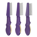 Factory Wholesale Custom Logo Pet Lice Hair Comb Dog Cat Flea Grooming Comb Metal Pin Comb