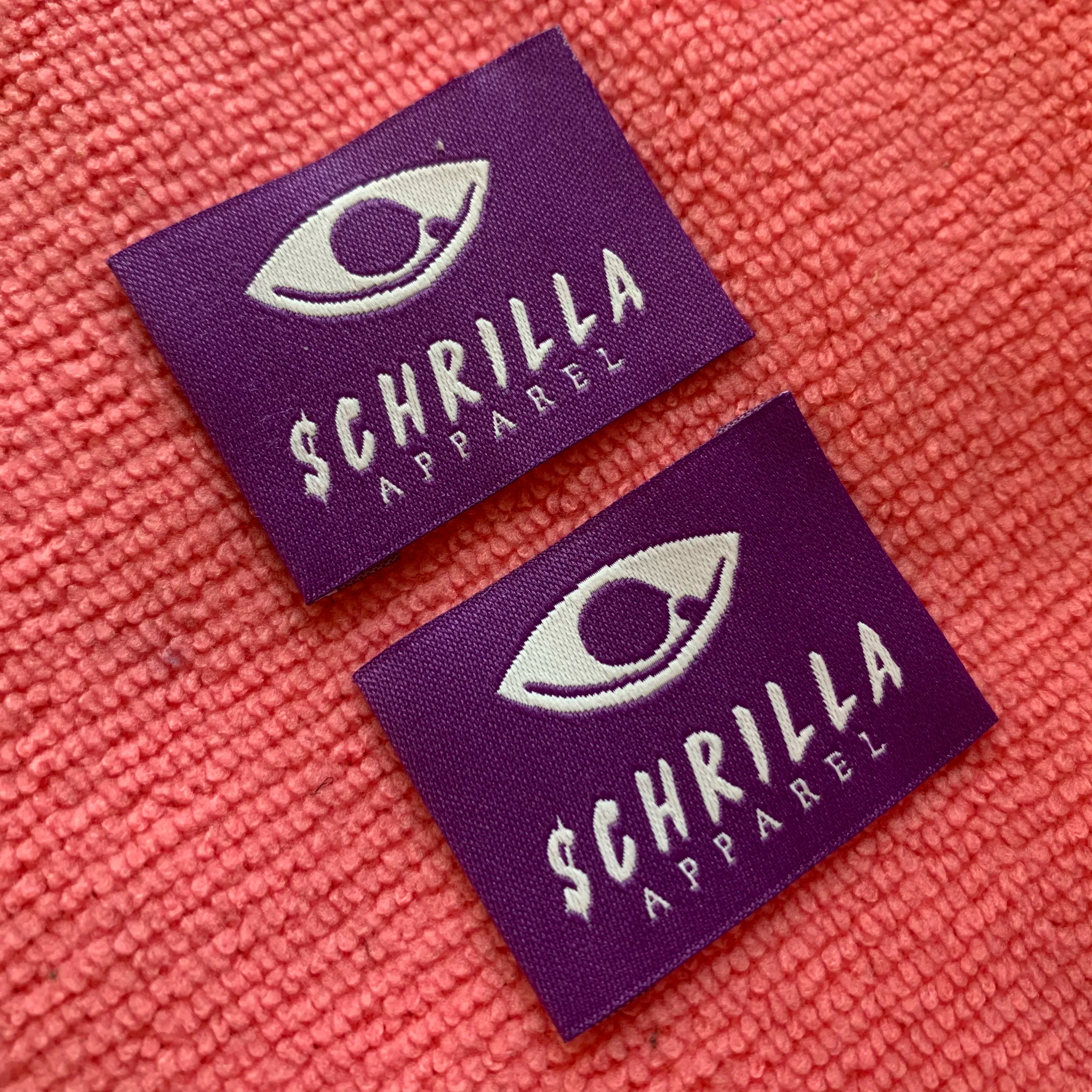 High Definition Yarns Weaving logo Clothing Labeltrademark Brand Woven Name Label
