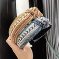 Sayoung American European Bohemian Hairband Pearl Rhinestone Vintage National Style Non-slip Autumn Winter Headband