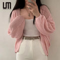 Liu Ming Fashionable New Product Women Clothes Loose Long Sleeves Thin Fit Coats Knit Cardigan Sweater