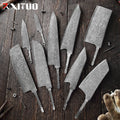 XITUO Damascus Steel Knife Handmade Diy Blade Blank 67 Layers Damascus Vg-10 Core on Handle Different Styles of Customization