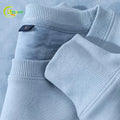 Custom Premium 600Gsm Fleece Lined Mens Hoodies & Sweatshirts Cotton Crew Neck Winter Sweatshirt Men Polyester