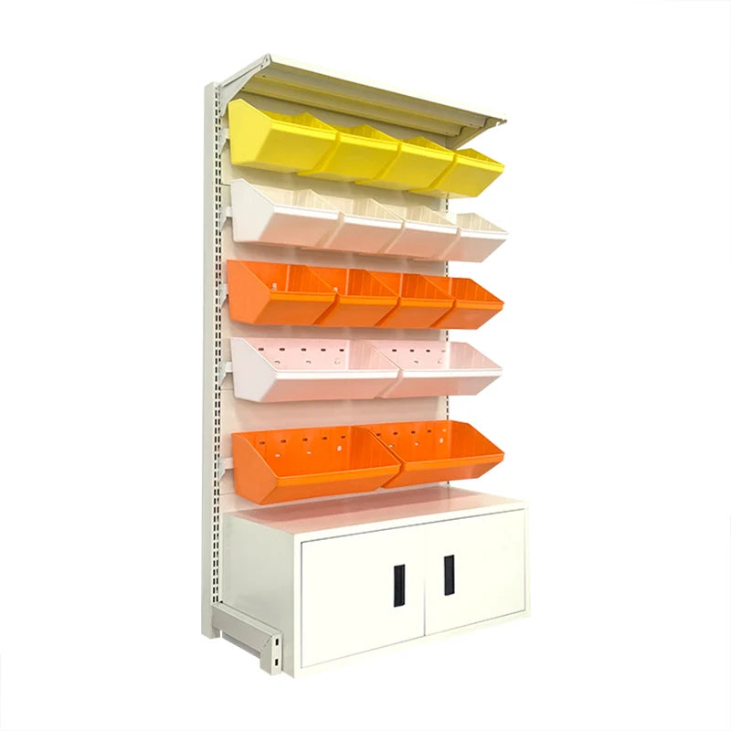Snack Rack Supermarket Shelves with Cabinet Colorful Box