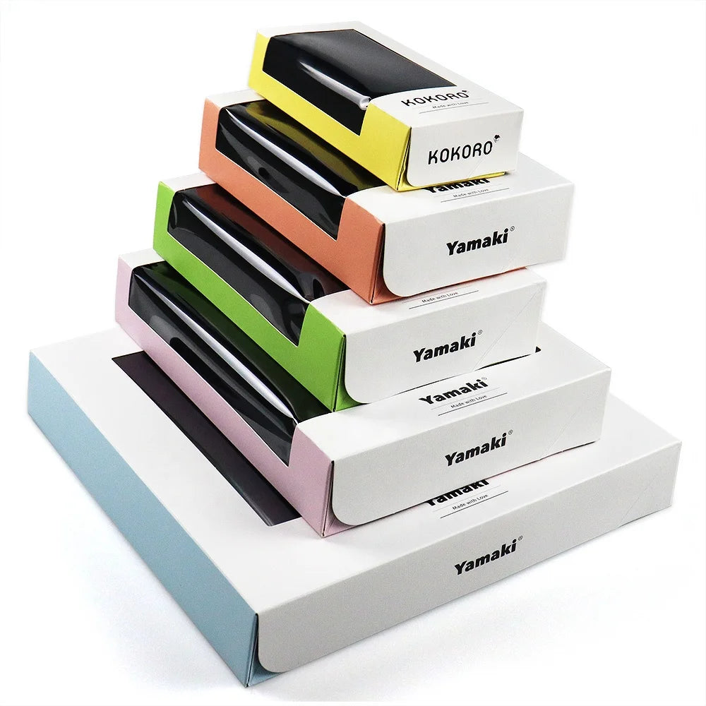 Free Samples of Premium Paper Foldable Sushi Togo Container Custom Printed Takeaway Box with UV Coating and Embossing