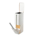 2023 Japanese Creative Press Type Open Top Storage Bucket Eco-Friendly Narrow Seam Bathroom Trash Can with Toilet Brush
