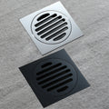 HIDEEP Bathroom Fittings Brass square Chrome/black Floor Drain