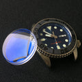 Seiko SKX007 SPRD Wristwatch Tools Parts Sloped Ceramic Bezel Double Dome 31.5*30.5*5.5mm Stepped Edge Crystal Watch Parts