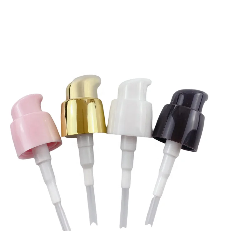 Free Samples Coating Cosmetic Cream Pump Head PP Plastic Sliver Cream Pump Dispenser Treatment Aluminum