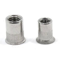 Stainless Steel Flat Head Rivet Nuts M3 M5 M6 M8 M12 Carbon Steel Insert Rivet Nuts for Sheet Metal Fastening