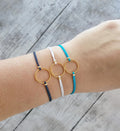 Inspire Jewelry Circle Bracelet Karma Geometric Bracelet Good Luck String Cord Bracelet Birthday Gift Best Friend