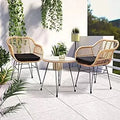 Hot Selling Outdoor Waterproof Furniture Aluminum Frame Rattan Wicker Patio Restaurant Dining Garden Chair