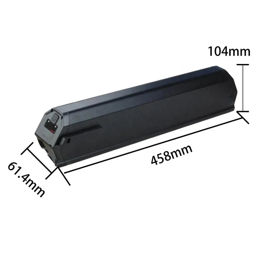 Dorado 48V Semi-Integrated Lithium Battery 10.4ah to 17.5ah Series Replacement for Fat Tire Electric Bicycles
