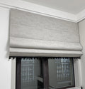 Motorized Roman Blinds Electric Roman Shades WIFI Remote Control Curtains Double Layer Curtains for Window