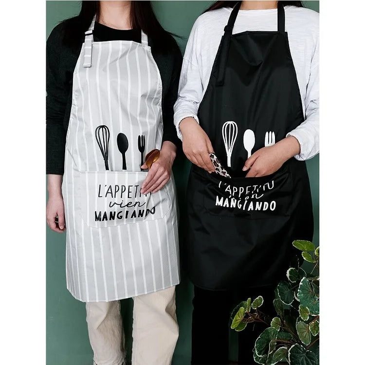 Factory Wholesale Customized Adults Black Pvc Good Quality Waterproof PVC White Chef Apron for Women