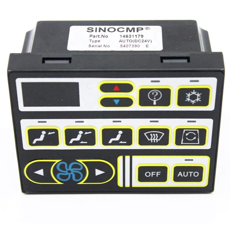 14530573 14590052 Metal Air Conditioning Controller Panel for VOLVO140B EC210B EC240B Excavator A/C Parts