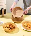 Hot Sale Disposable Eco-friendly Air Fryer Baking Paper 20*4.5cm 125pcs Kitchen Use BBQ Oil Blotting Molds Round Food