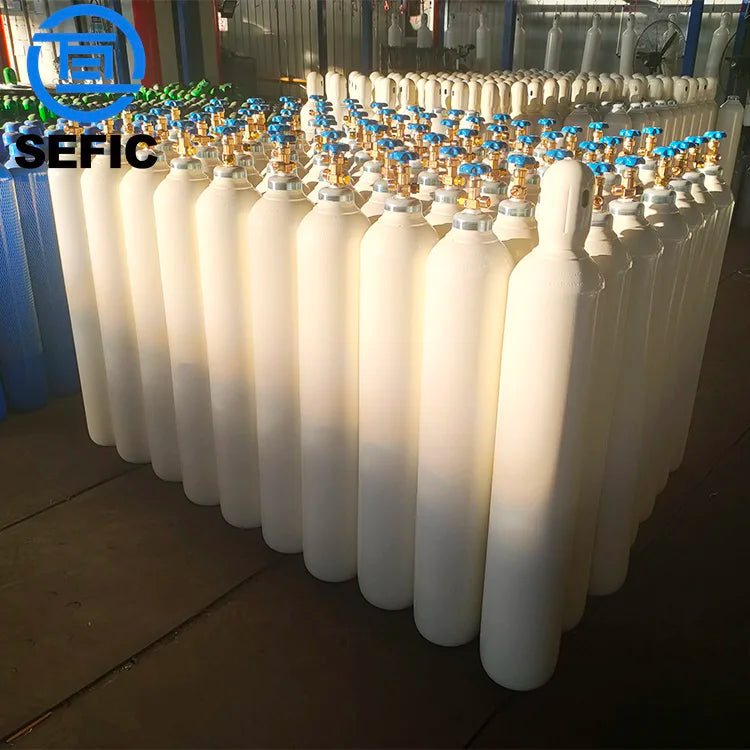 Good Quality Seamless Iso9809-3 20l 150bar Empty Oxygen Cylinder Refillable Mobile Oxygen Tank