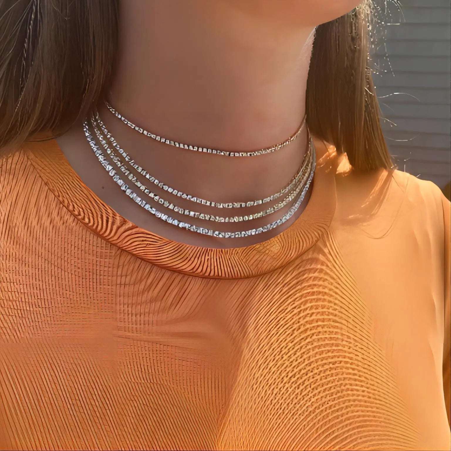 Tennis Chain Set - 925 Sterling Silver Moissanite Necklace & Bracelet GRA Certified D Color VVS Unisex Iced Out Fine Jewelry