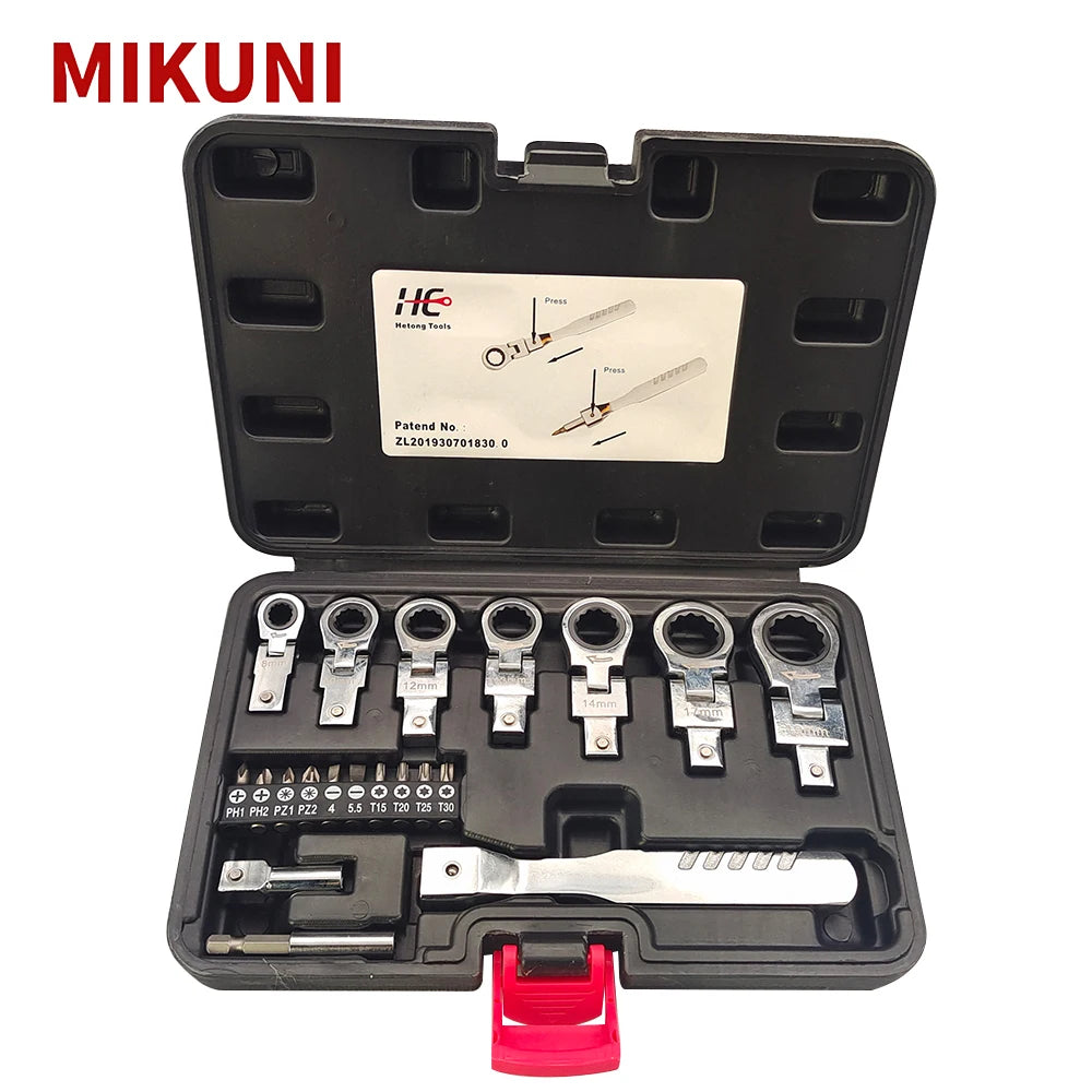 Tool Kit Promotional Universal 20pcs Screwdriver Ratchet Socket Wrench Set