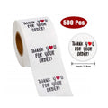 Thank You for Supporting My Business Adhesive Paper Stickers Tags Order Labels Packaging Bag Box Jar Candle Gift Quality Seal