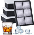6 Cavities Easy Release Ice Tray Mold Bandeja De Cubitos De Hielo De Silicona Food Grade Custom Silicone Ice Cube Tray