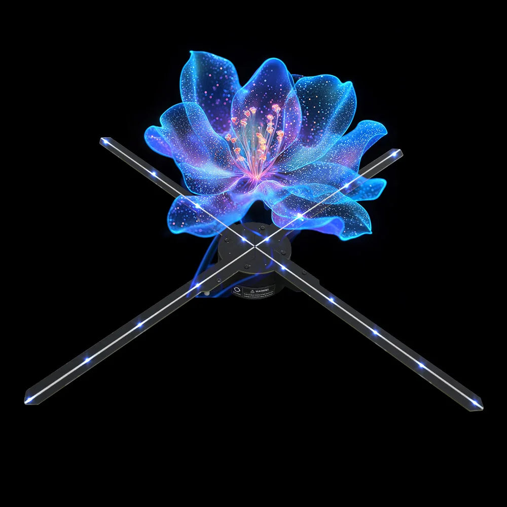 Innovative 65cm 3D Hologram Show Projector Fan With Customizable Lighting for Captivating Retail Experiences