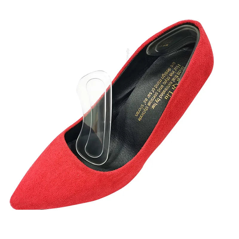 High Heel Comfort Pads Inserts for Shoes Anti-Crack Gel Heel Pad Grips Foot Care Essential