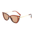 VIFF HP21221 Brown Cat Eye Women Chineses Manufacturer Wholesale Retro Sunglasses