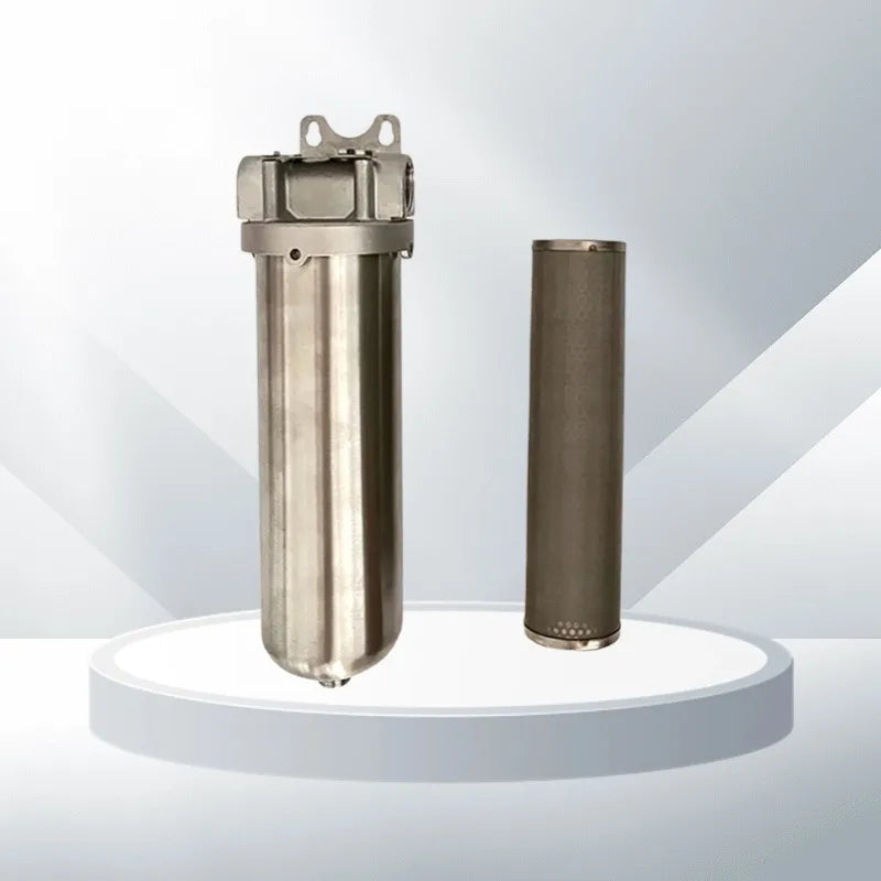 Backwashable 10*2.5" Size One Stage SS304 Front Filter 50 Microns Filtration for Washing Machine Protection