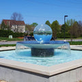 City Garden Landscape Modern Art Large Metal Ball Water Fountain Stainless Steel Acrylic Crystal Ball Water Fountain for Outdoor