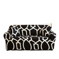 Household Furniture Cover Universal Stretch Elastic Geometric Printed Modern Two-Seater Sofa Covers Chaise Protector
