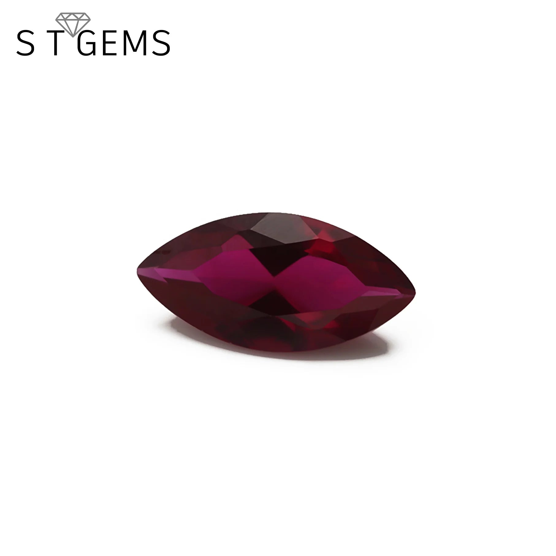 ST Gems Marquis Cut Corundum Ruby8# Stone Ruby Gemstone Stone for Sale