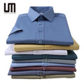 Clearance Sales Wholesale Plus Size Men's T-Shirts Casual Business Formal Short Sleeve Button up