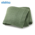 Wholesale Acrylic Fabric Baby Swaddle Blanket Newborn Infant Girls Boys Woolen Knit Blankets MegaBDM