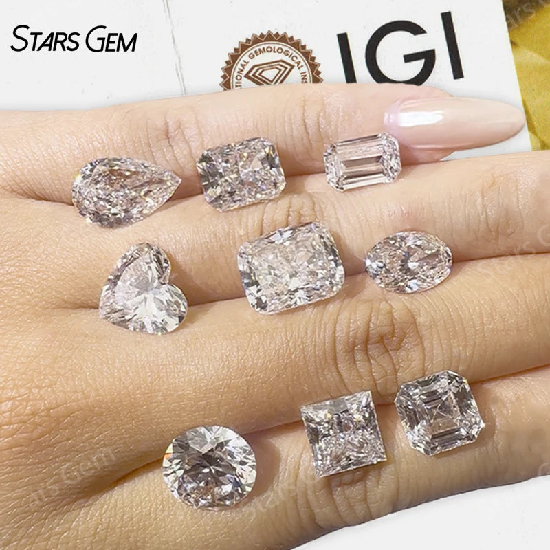 IGI Certified Diamond VVS VS Fancy Lab Created Real Diamond DEF HPHT CVD Loose Lab Grown Diamond for Jewelry