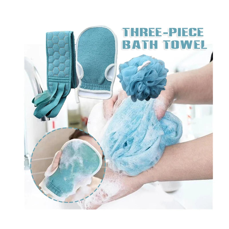 Epsilon Splash Splash Scrubber Bath Body Brush Shower Deep Exfoliating Stain Removal Gloves Bath Tool