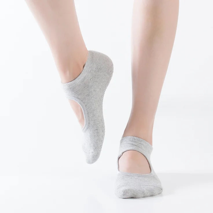 OEM Wholesale Cotton Yoga Socks Yoga Pilates Fitness Non-Slip Anti-Slip Grip Women Sock
