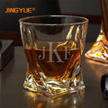 Wholesale Custom Logo Old Fashioned 280ml Twisted Whiskey Glass for Bar Home Restaurant