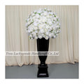 LFB1609-4 Huge White Artificial Rose Flower Ball for Wedding Party Table Centerpiece Flower Ball