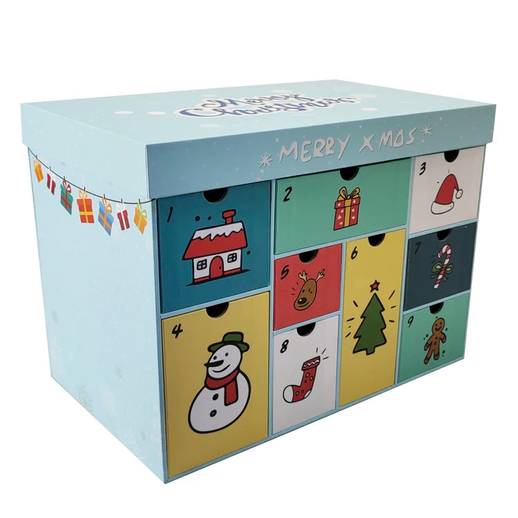 Creative New Design Fancy Christmas Gift Packaging Matt Lamination Embossing Magnetic Closure Sponge Lining Recyclable Rigid MegaBDM
