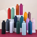 1000ML Stainless Steel Small Mouth Water Bottle Convenient Handle Outdoor Sports Water Bottle American Style Vacuum Flask