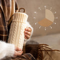 SHIMOYAMA Silicone Hot Water Filling Bottles Hand Warm Water Bag Fabric Cover for Kids Men & Women With Screw-sealed Lid