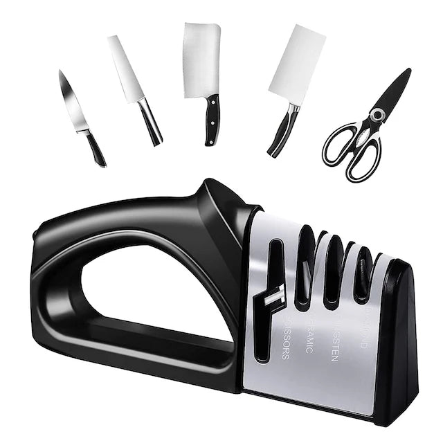 New Arrival Stainless Steel Scissor Professional Knife Sharpener Kitchen Knife