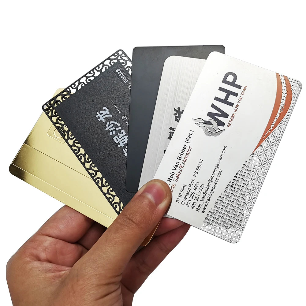 Hot Selling Excellent Quality Business Card Aluminium Business Card Printing Metal Business Card
