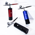 Portable Cordless Cake Airbrush Compressor Kit 35PSI High-Pressure Gravity Dual Action Control Copper ABS for Painting Nail Art